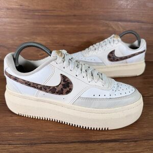 Nike Court Vision Alta Leather Platform Sneakers Women’s Size 8 Shoes